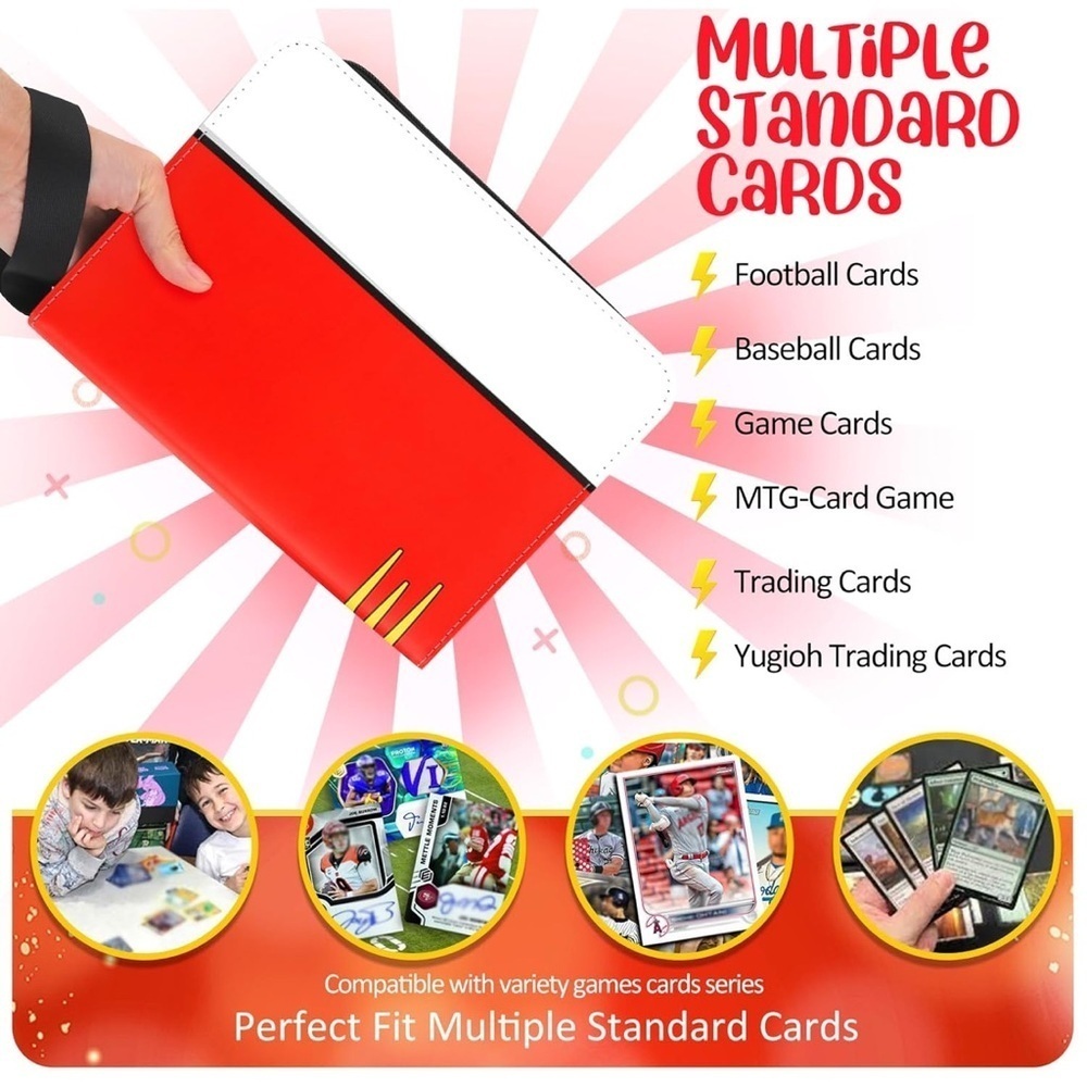 Red and White bag for storing cards! - Picture 5 of 5